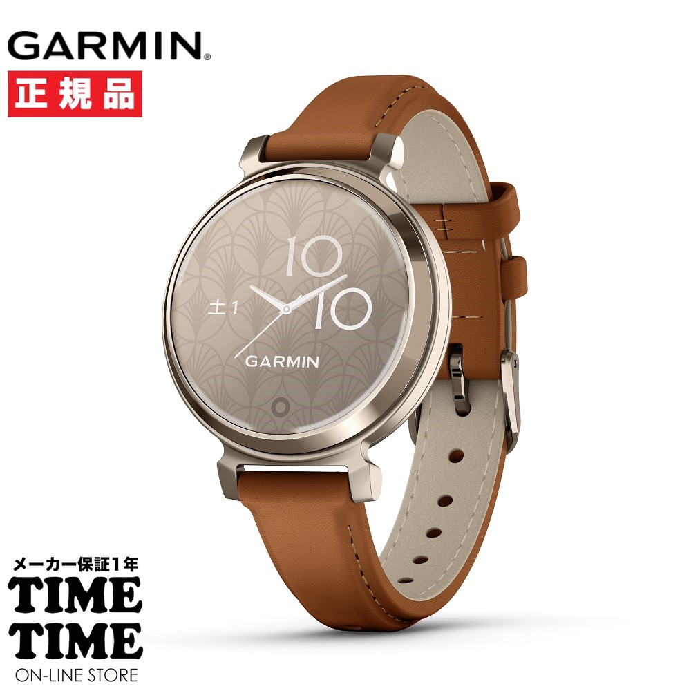 【17日10時まで最大2,000円OFFクーポン！ポイント最大47倍】GARMIN ガーミン Lily 2 リリー2 Classic Tan Leather / Cream Gold スマートウォッチ レディース Suica対応 010-02839-50 【安心のメーカー1年保証】