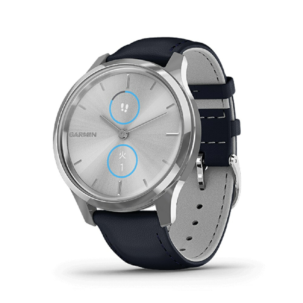 格安人気 腕時計 Garmin ガーミン スマートウォッチ 0 ユニセックス Silver Leather Navy Luxe Vivomove レディース腕時計 Www Reinnec Cl