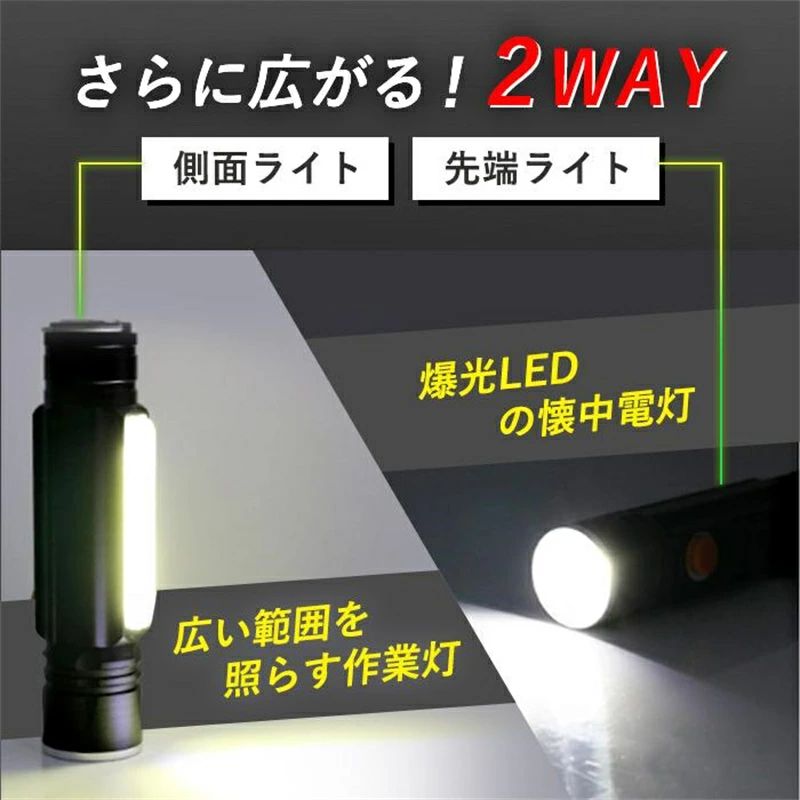 led 強力 軍用 最強 小型 ハンディライト ミニ 防犯グッズ ライト 防水 防災用 高輝度 アウトドア