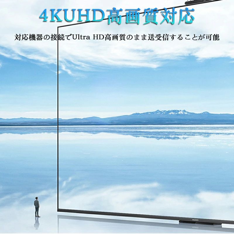 ワイヤレス HDMI 送受信機セット 小型 拡張モード 受信機4台増設可能 HDMI 無線 50m安定転送距離 1080P/5Ghz WIFI&設定不要 映像音声同期出力 TV/PC/Mac/Laptop/Window/カメラ/監視カメラなど対応 収納に便利