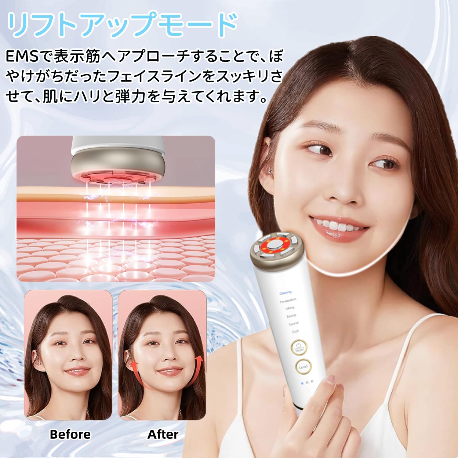楽天市場】COSBEAUTY 美顔器 EMS 温冷美顔器【温冷ケア+EMS+イオン誘導