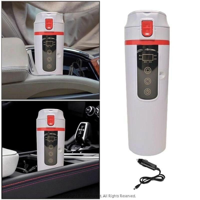 12V/24V 車用ケトル ボイラー 車用加熱カップ 軽量 車用旅行ケトル 断熱カップ お茶 コーヒー アウトドア キャンプ用