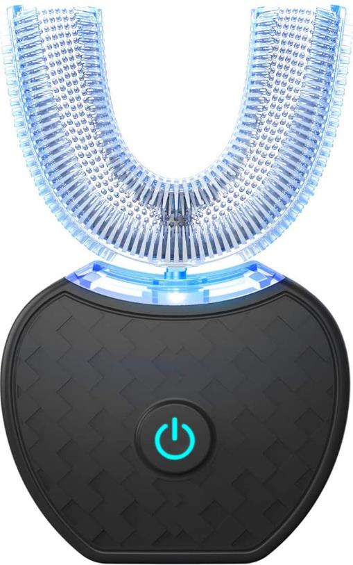 音波振動歯 ブラシ IPX7防水 ワイヤレス充電 360°U型