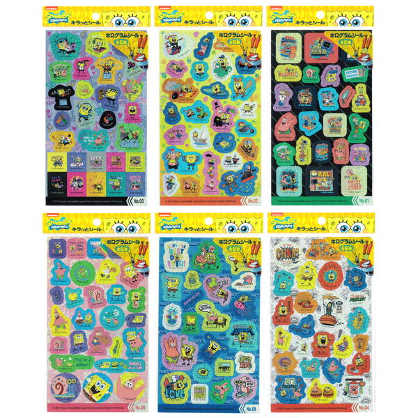 楽天市場】シール シナぷしゅ キラッとシール ホログラム 6種 各1枚