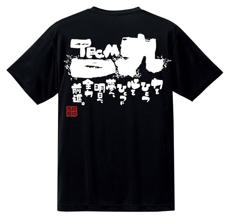 バレー練習シャツ バレーボール 練習着 半袖 メンズ Tシャツ 「バレー忍者