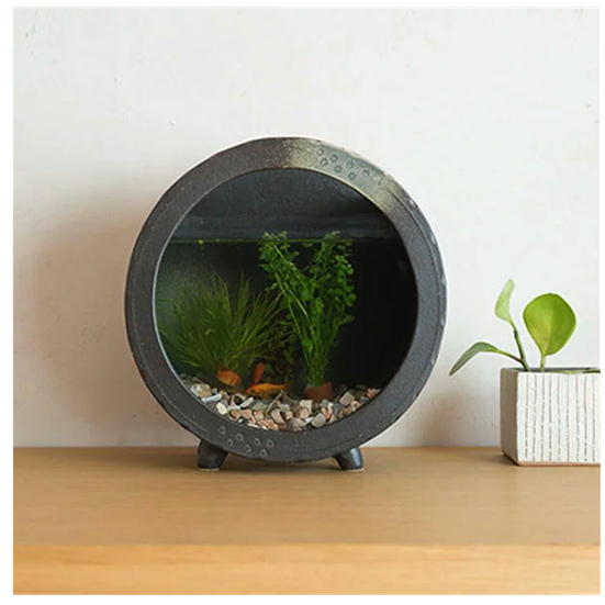 和　アジアン　青緑色　花模様　丸型　水槽　陶器　金魚　メダカ 楽天市場】信楽焼 水槽22・ 31cm 和風水槽 金魚鉢 メダカ鉢
