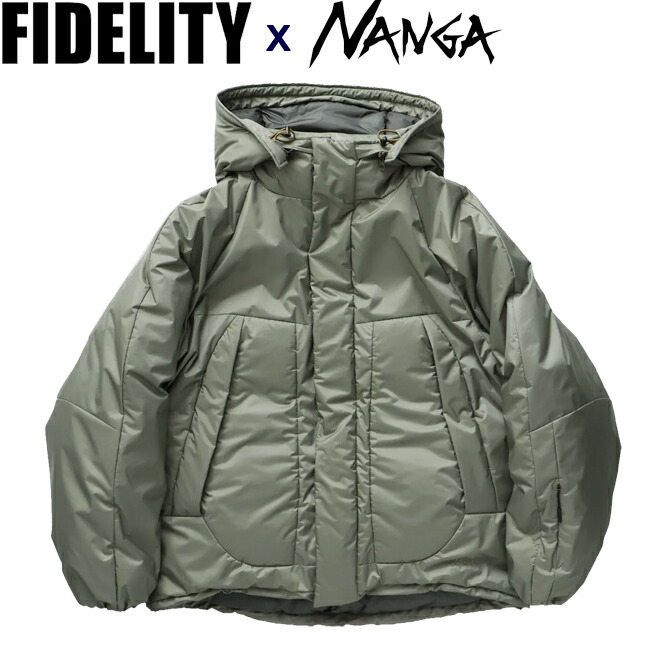 上衣 FIDELITY x NANGA 忠実度 ナンガ 3LAYER DOWN JACKET Olive 落ちこむ上衣 アウター メンズ レディース
