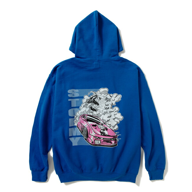 パーカー STORMY ストーミー Over Car PULLOVER HOODIE Royal Blue プルオーバーフード スウェット メンズ レディース