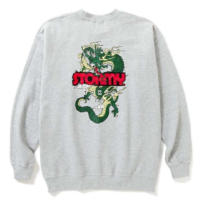 調教師 STORMY ORIGINAL ストーミー Dragon Crew Neck Sweat H.Gray 火竜 労働者の一団素っ首 流汗 メンズ レディース