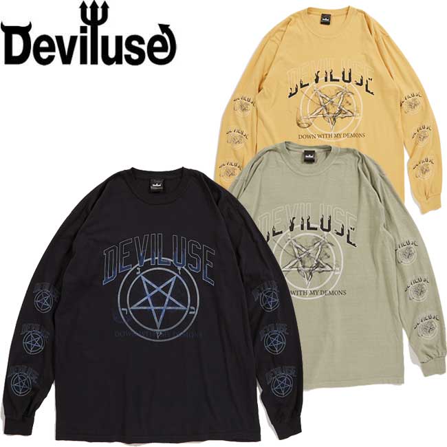 楽天市場】デビルユース Deviluse Duplicate L/S T-Shirts White