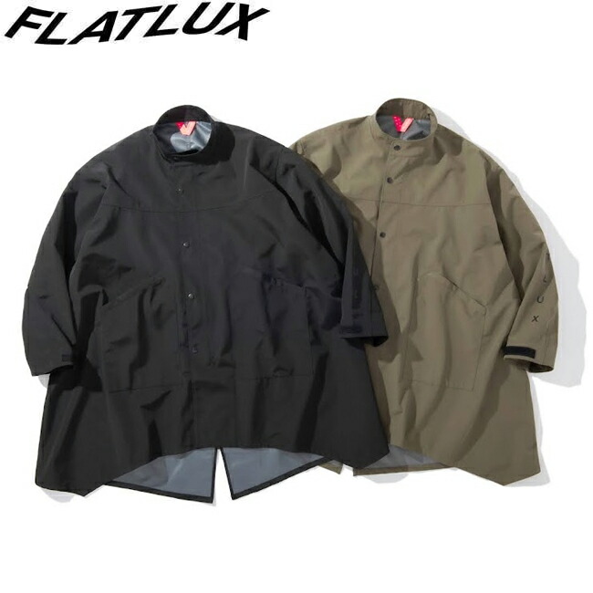 ジャケット FLATLUX フラットラックス Wizard Robe Jacket 2 Black Army アウター コート メンズ レディース|STORMY