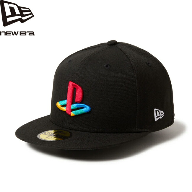 キャップ NEW ERA x PlayStation ニューエラ プレイステーション 59FIFTY Family Mark 4Color Logo CAP Black 帽子 メンズ レディース