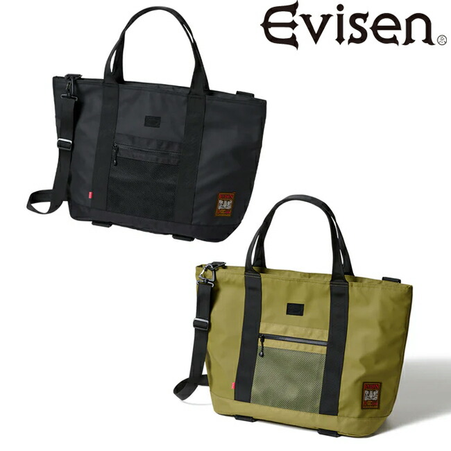トートバッグ Evisen エヴィセン THE PERFECT TOTE Black Olive うしろ側 メンズ レディース