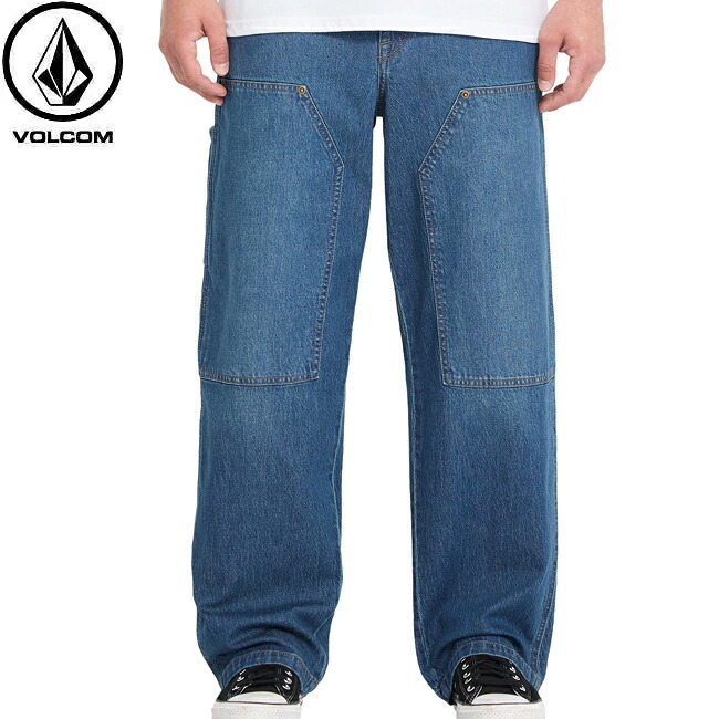 パンツ VOLCOM ボルコム WORK CARPENTER DENIM PANTS JEANS PKB ダブルニーパンツ ジーンズ ボトムス メンズ｜ＳＴＯＲＭＹ