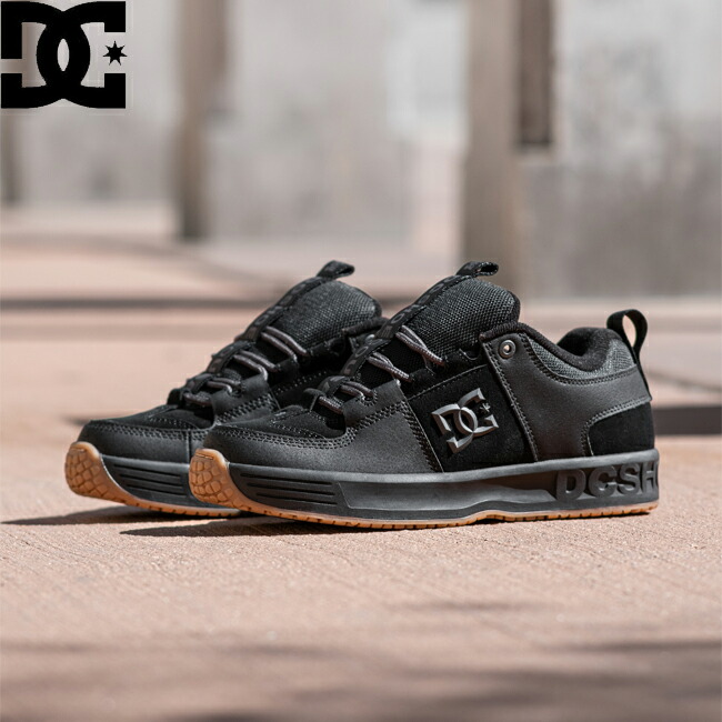 スニーカー DC SHOES ディーシーシューズ LYNX OG SKATEBOARD SHOES Black/Gum シューズ スケシュー 滑るゲーム盤 メンズ