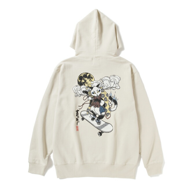パーカー STORMY ORIGINALS ストーミー Bakeneko PULLOVER HOODIE Sand Beige ティーシャツボンネット 流汗 メンズ レディース メンズファッション-トップス