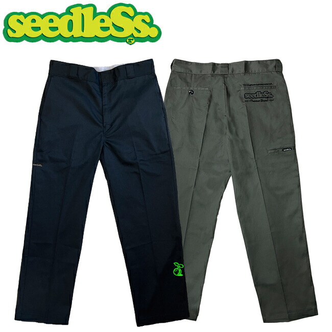 パンツ seedleSs シードレス Orginal Stickies PANTS Black Olive ボトムス メンズ レディース
