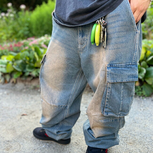 パンツ Original Workwear オリジナルワークウエア Vintage Cargo WIDE PANT Blue 24-10-17 カーゴパンツ ヴィンテージ メンズ レディース