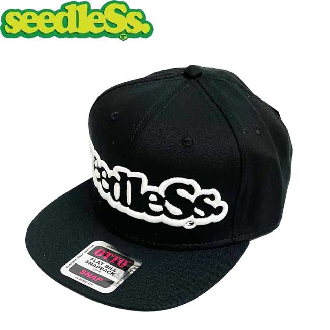 シードレス seedleSs キャップ SD OTTO SNAPBACK CAP Black/White スナップバックキャップ 帽子 メンズ レディース 4,400円