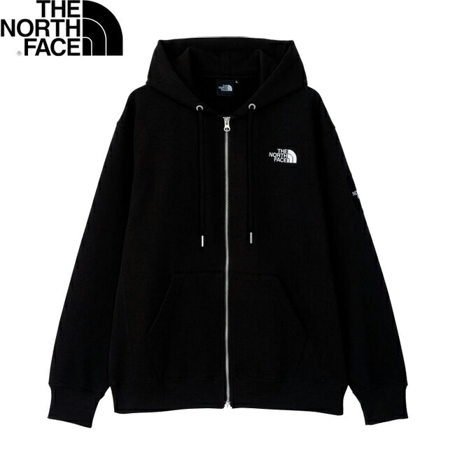 パーカー THE NORTH FACE 北の方人間の顔 Square Logo FullZip HoodSweat NT12335 K黒いこと 四角いロゴタイプ フルジップ ボンネット 流汗 メンズ レディース トップス-メンズファッション