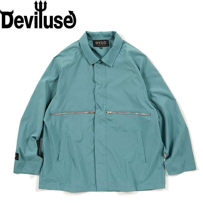 上衣 Deviluse デビルユース Slider JACKET Mid Blue ss25018 アウター メンズ レディース メンズファッション-コート・ジャケット