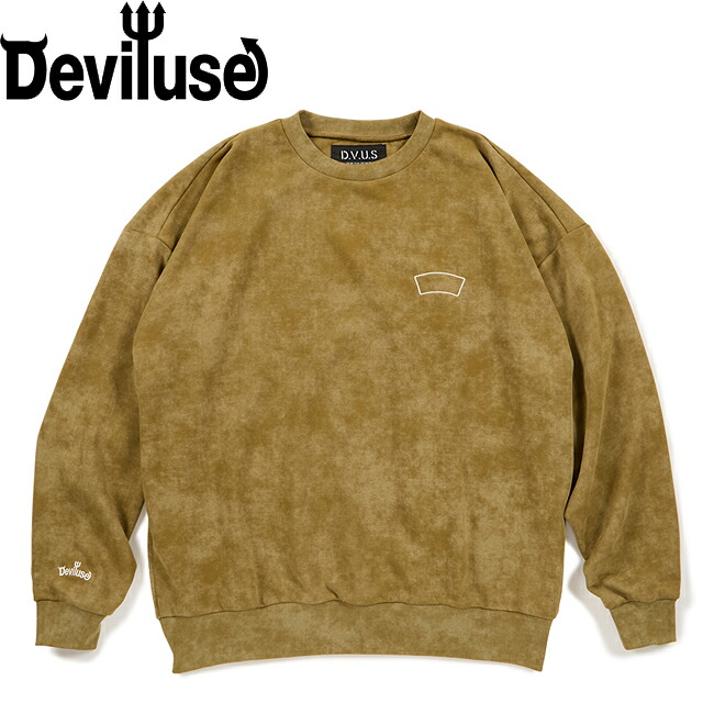 トレーナー Deviluse デビルユース Blank Logo Crewneck Sweat Olive ss25023 クルーネック スウェット メンズ レディース 7,838円
