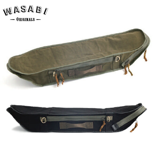 滑るゲーム盤 御徒面子 WASABI 山葵 Canvas Sock SKATE BAG OliveGreen Black 滑るゲーム盤取りまかなう 滑る スケボー