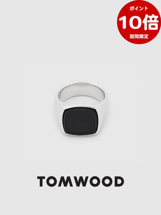 TOM WOOD トムウッド cushion ring onyx 60 Amazon.co.jp: [トムウッド] TOMWOOD Cushion Black Onyx