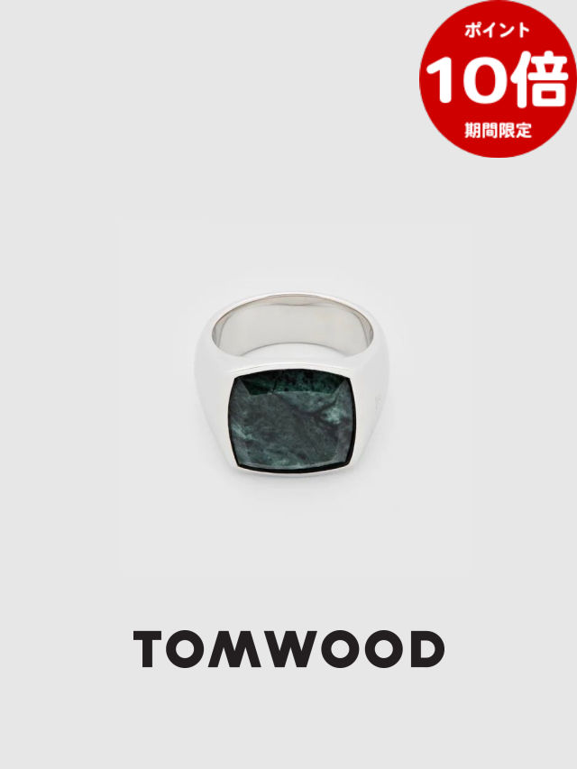 TOMWOOD トムウッド Cushion Green Marble リング TOMWOOD トムウッド Cushion Green Marble シグネットリング