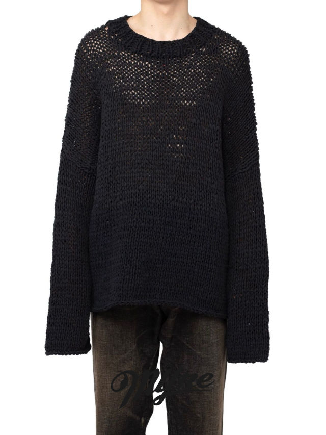 sulvam＞メッシュ アシンメトリー ニット www.freixenet.com