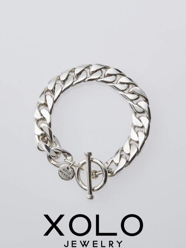 楽天市場】[送料無料]XOLO JEWELRY : basic link bracelet -14mm