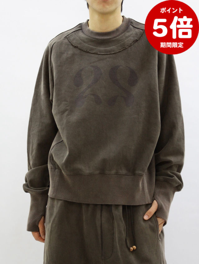 期間限定P5倍【JIAN YE / ジェンイェ】 【25AW】25 スウェット トップス / 25 TOP / ブラウン 24,992円