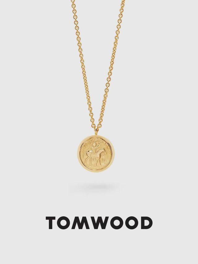 楽天市場】TOMWOOD トムウッド 9K Cushion Pendant Onyx Gold