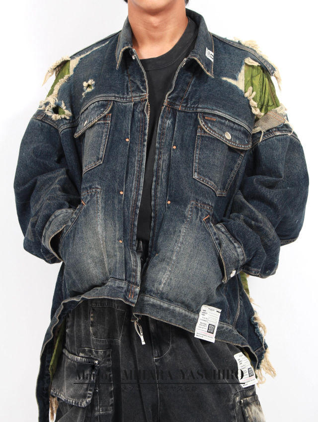 メゾンミハラヤスヒロ 24AW ダブルレイヤードデニムジャケット メゾンミハラヤスヒロ 24AW ダブルレイヤードデニムジャケット
