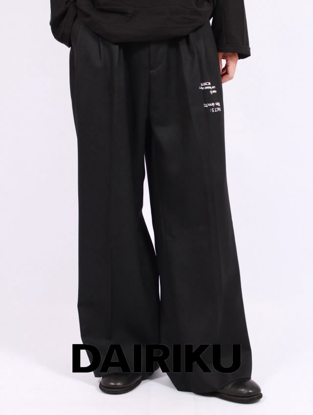 楽天市場】DAIRIKU 【ダイリク】Woodstock Flare Pressed Pants
