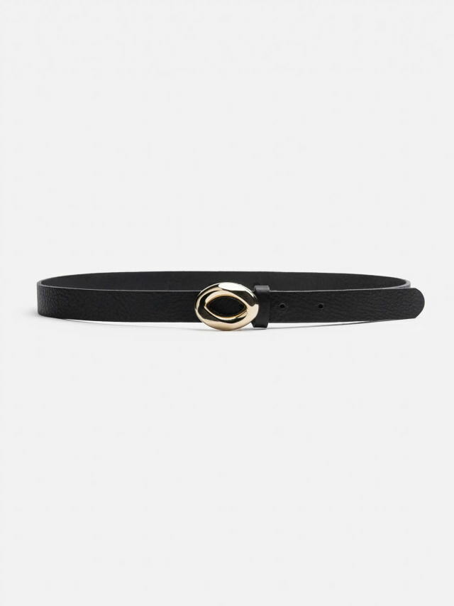 【S・・fr / セファ】 【26SS】コルト 胴締め / COLT BELT / EYE BUCKLE GOLD(黒いこと×ゴールド)