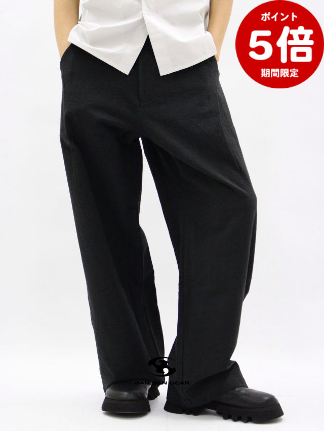 期間限定P5倍【SAN SAN GEAR / サンサンギア】 【26SS】ウェーブ テープド パンツ / WEAVE TAPED PANTS / ブラック