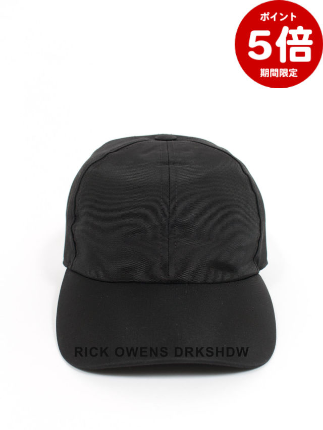 期間限定P5倍【RICK OWENS DRKSHDW / リックオウエンス ダークシャドウ】 【26SS】ベースボール キャップ / BASEBALL CAP / ブラック
