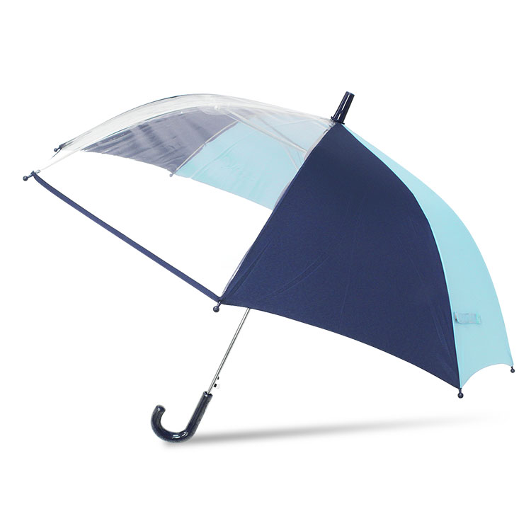 傘 子供用 キッズ 男の子 女の子 ２コマ透明窓 安全 55センチ ワンタッチ 在庫あり 子供傘 60センチ ジャンプ傘 入園 入学