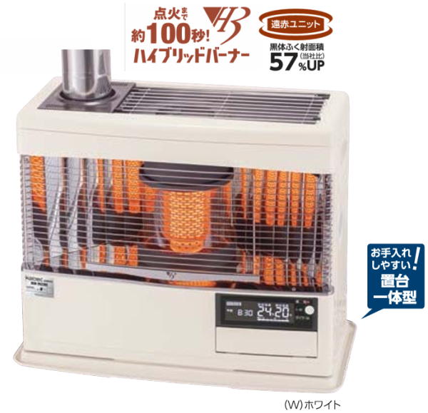 楽天市場】サンポット KSH-483KL 煙突半密閉式石油暖房機カベック : 伝