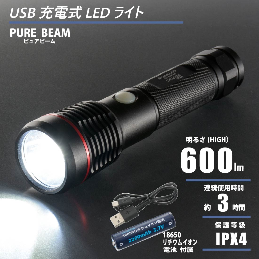 【新品 点灯確認のみ】IMALENT DX80 懐中電灯 充電器・ケース付 新品 点灯確認のみ】IMALENT DX80 懐中電灯 充電器・ケース付