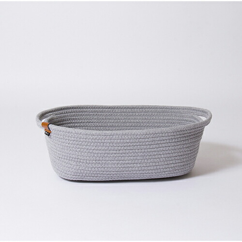 【楽天市場】【送料無料】東洋ケース MOCRPBMLGY moc rope basket M ライトグレイ ロープバスケット：ショップトレード