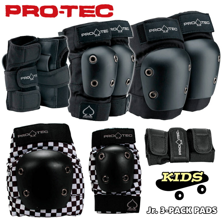 楽天市場】PRO-TEC プロテック プロテクター KNEE PADS BLACK PADS ニー パッド ブラック ひざ 膝 スケート ボード  スケボー 保護 大人用 日本正規品 : オーシャン スポーツ