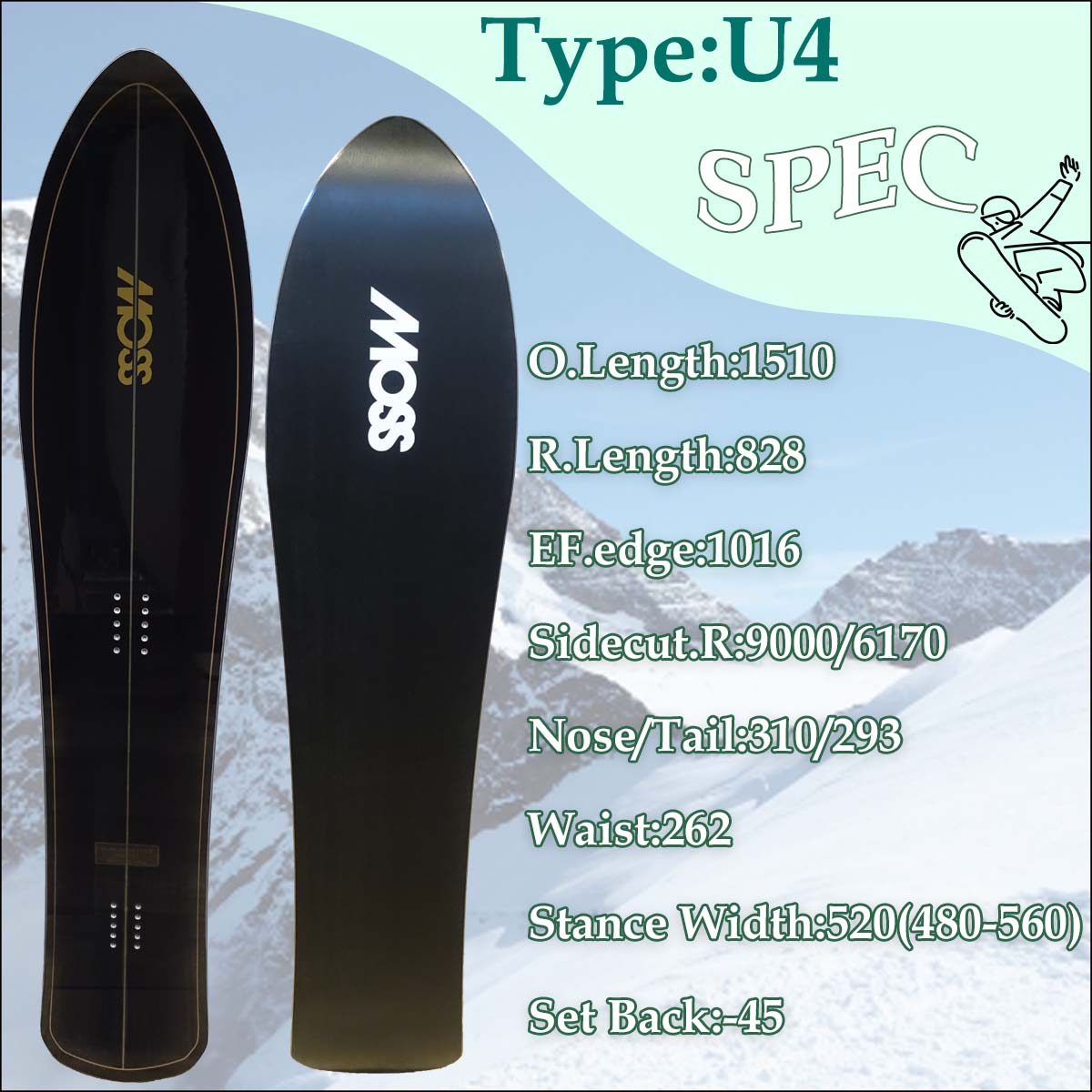 MOSS SNOWSTICK U3 2019-2020 モス スノースティック-