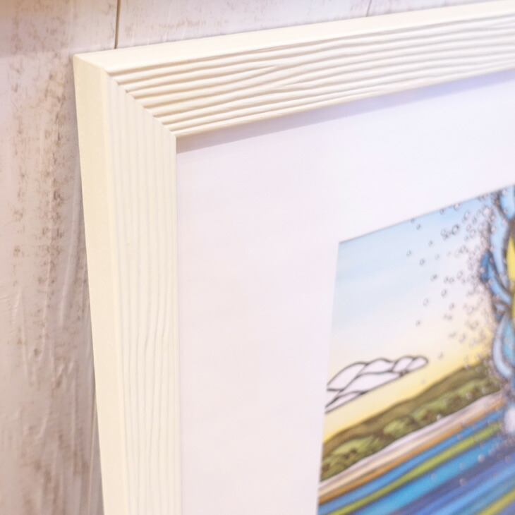コンビニ受取対応商品 のreef アートプリント 額セット Brown Art Art 絵画 フレーム付き Art 即日出荷 Print 日本正規品 オーシャン Brown 代引き可能 ハワイ Heather Print フレーム付き Japan レディース スポーツあす楽 ヘザーブラウン Outer ハワイの大人気