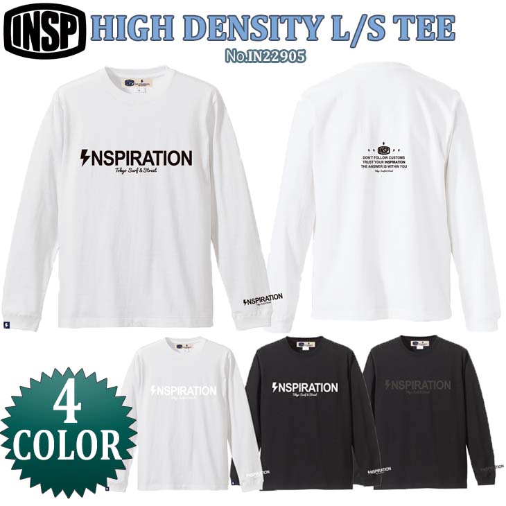 【楽天市場】22 FW INSP インスピ ロンT HIGH DENSITY L/S TEE トップス 長袖 Tシャツ 厚手 プリント メンズ ...