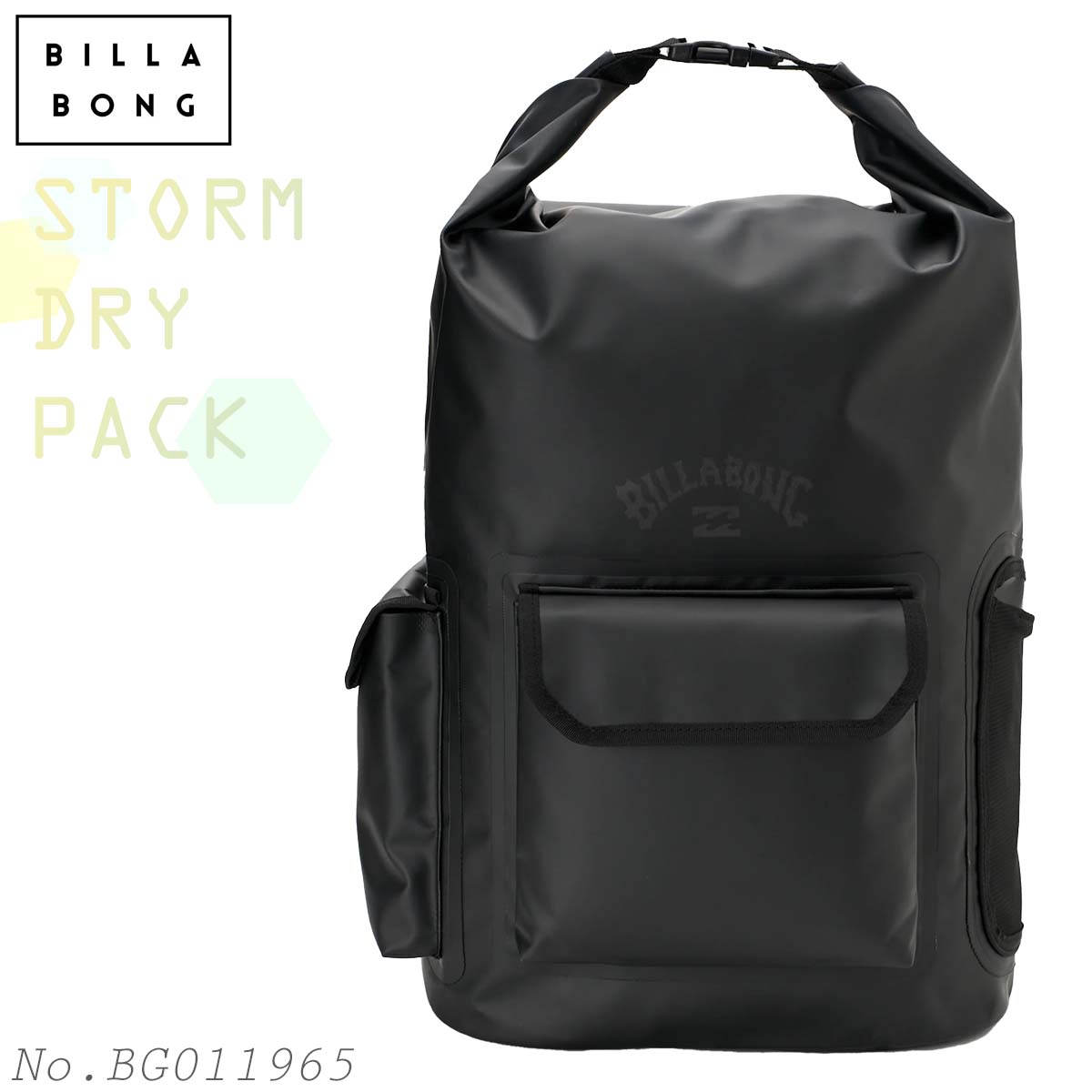 26 SS BILLABONG ビラボン バックパック STORM DRY PACK リュック 鞄 かばん BAG 防水 ウェットバッグ ドライパック サーフィン アウトドア メンズ 2026年春夏 品番 BG011965 BG011-965 日本正規品