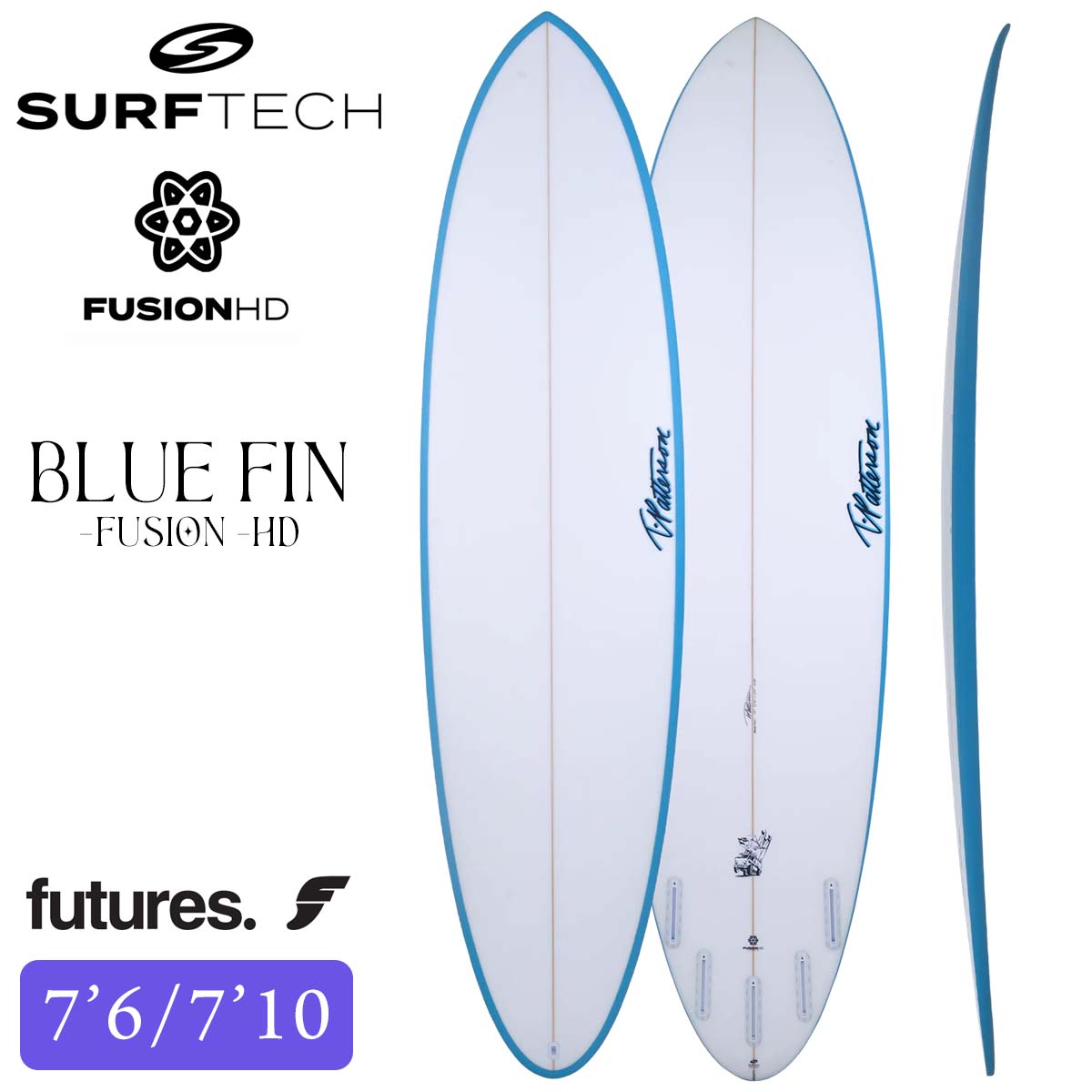 26 SURFTECH サーフテック サーフボード BLUE FIN 7'6 7'10 7.6 7.10 ミッドレングス ブルーフィン サーフィン EPS 板 TIMMY PATTERSON ティミーパターソン Futures フューチャー 2026年 日本正規品
