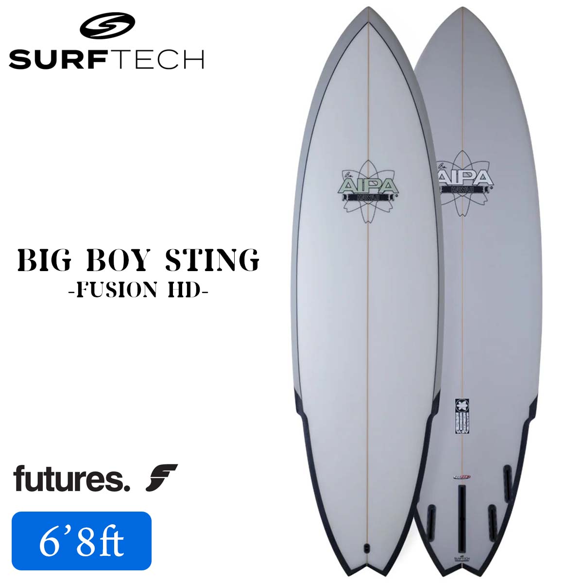 2026年6月中旬～下旬出荷 予約商品 26 SURFTECH サーフテック サーフボード BIG BOY STING 68 6.8 ショートボード サーフィン EPS 板 AIPA アイパ センターフィン Futures フューチャー 2026年 日本正規品