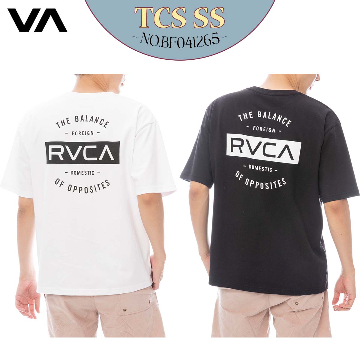 楽天市場】RVCA ルーカ クルーネック Tシャツ メンズ BF041872